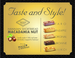 NEW! Premium Hawaiian Shortbread Macadamia Nut Cookies, Lilikoi