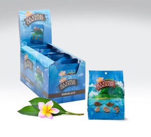 Hawaiian Sea Animal Crackers, Chocolate (0.8oz / Case of 9)