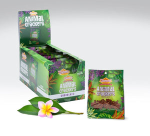 Hawaiian Jungle Animal Crackers, Chocolate (0.8oz / Case of 9)